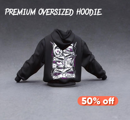 Crazy lady / Oversized Premium Hoodie
