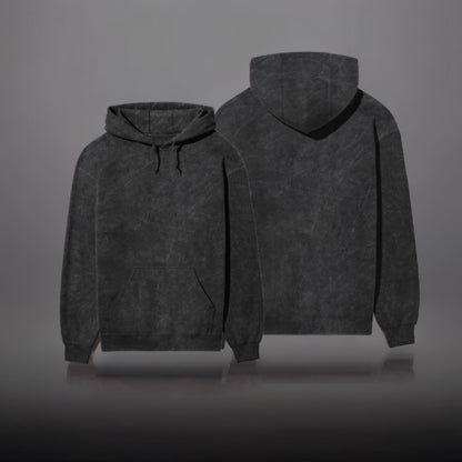 Black Acid wash / Premium Hoodie