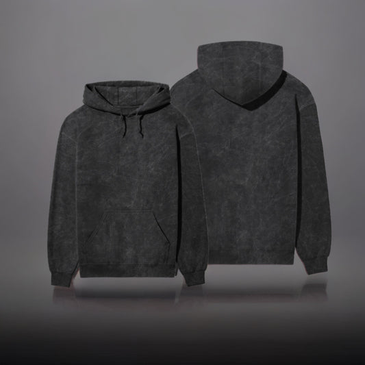 Black Acid wash / Premium Hoodie